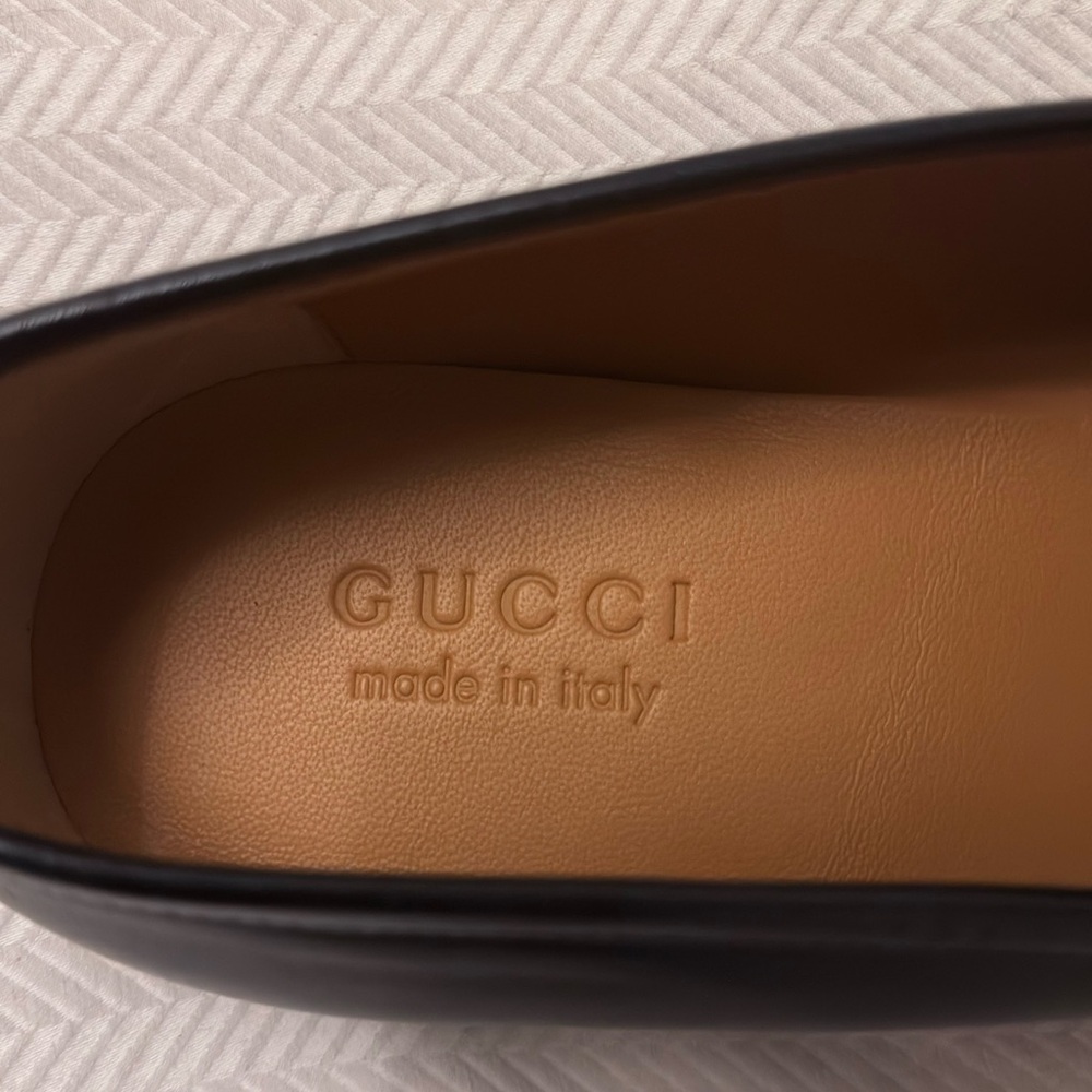 Gucci Black Leather Horsebit Loafers - Picture 8 of 9